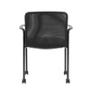 Boss Mesh Guest Chair with Casters, Black B6909R-CS